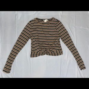 Colorful Striped Crop Top